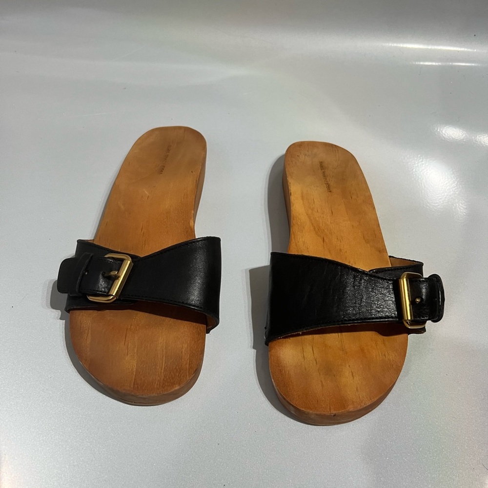 Wooden Slide Sandals by Isabel Marant